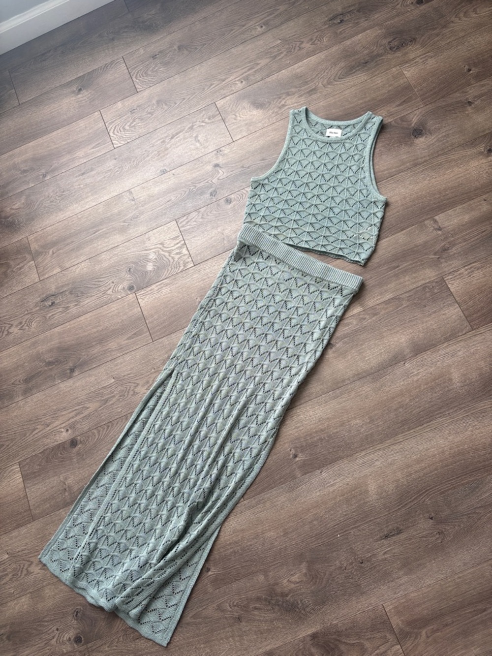Rhythm Knit Maxi Skirt Two-Piece Set
